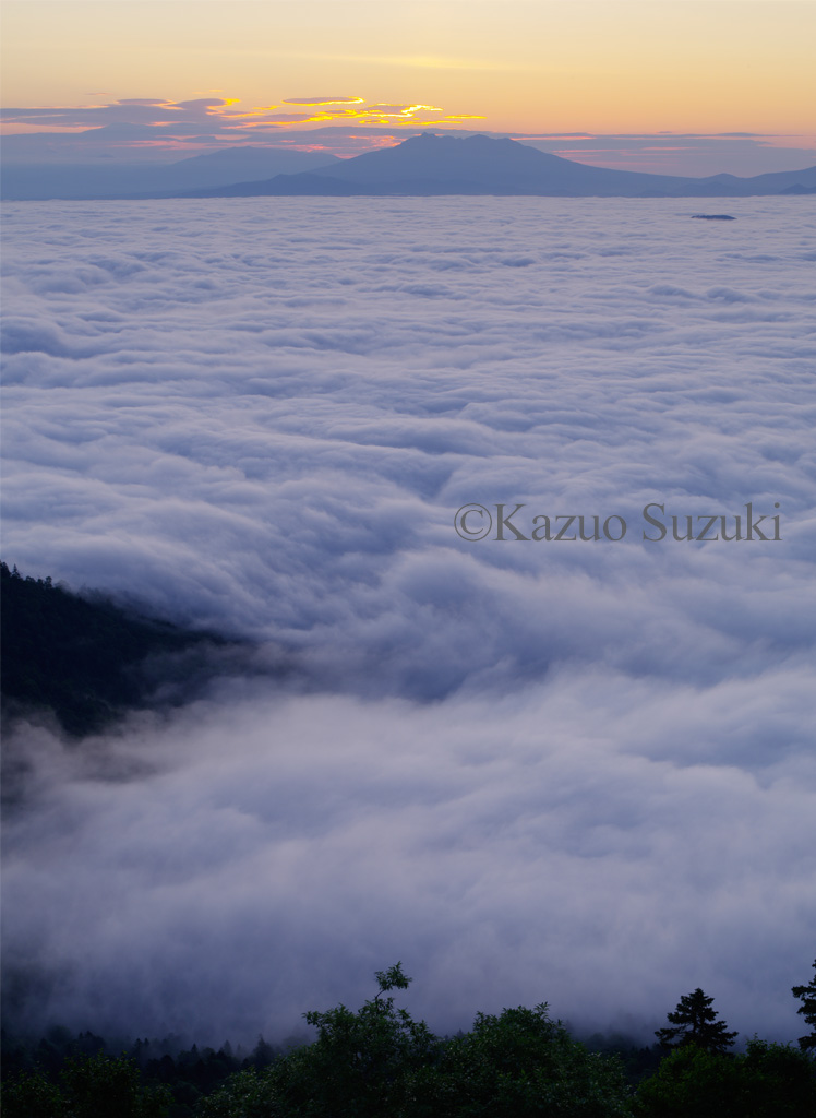 Sea of Clouds Over Lake